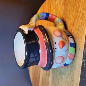 Snowman with Colorful Scarf Handle Mug Target Dolomite. Vintage  2004